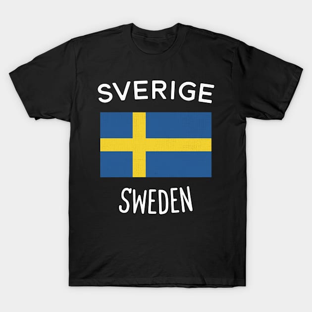 Sweden Flag T-Shirt by phenomad